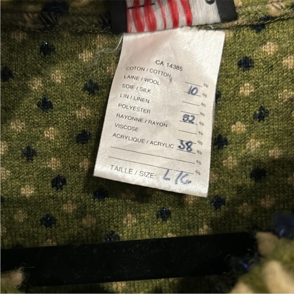 Boho Textural Wool Blend Conceptual Design Jacket - Picture 13 of 13